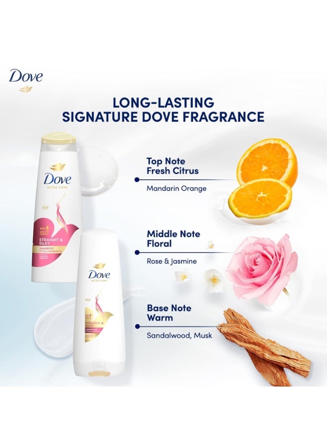 Dove hair Shampoo 680ml (STRAIGHT & SILKY) - Image 4
